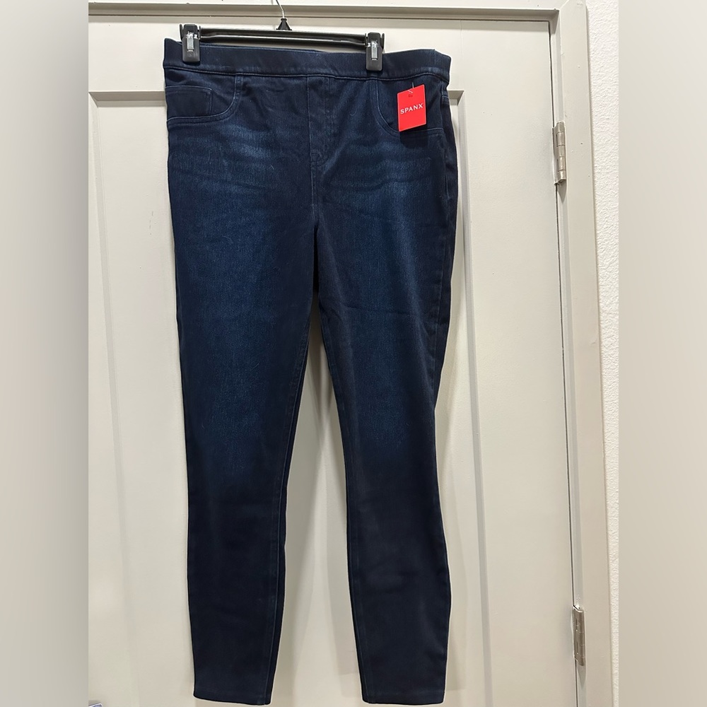 NWT - SPANX ankle jean-ish leggings - twilight rinse